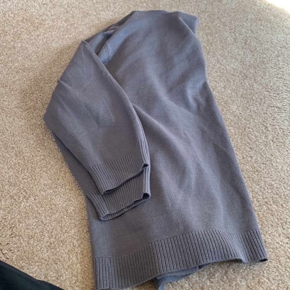 𝅺gray 89th & Madison Open Front Cardigan Size XL EUC
